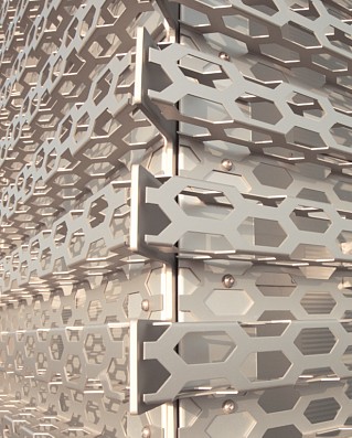 Perforated sheets used for Audi Terminal in Bitterfeld.